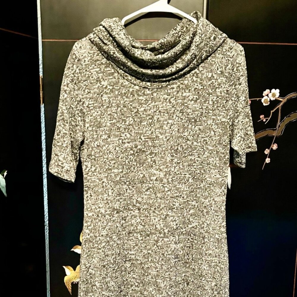 Grey knit dress